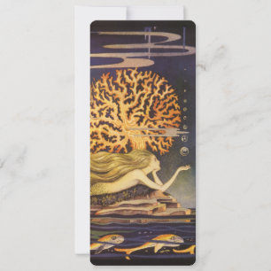 vallei, kleine zeemeermin in oceaankoraal