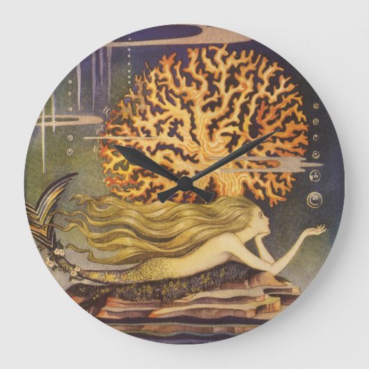  vallei, kleine zeemeermin in oceaankoraal grote klok (Voorkant)