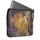  vallei, kleine zeemeermin in oceaankoraal laptop sleeve (Voorkant Rechts)