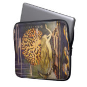  vallei, kleine zeemeermin in oceaankoraal laptop sleeve (Voorkant Links)