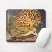  vallei, kleine zeemeermin in oceaankoraal muismat (Met muis)