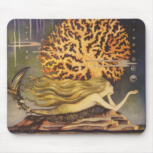  vallei, kleine zeemeermin in oceaankoraal muismat (Voorkant)