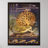  vallei, kleine zeemeermin in oceaankoraal poster (Voorkant)