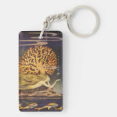  vallei, kleine zeemeermin in oceaankoraal sleutelhanger (achterkant)