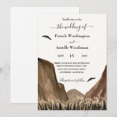 Vallei met arenden westerse trouwkaarten kaart (Voorkant / Achterkant)