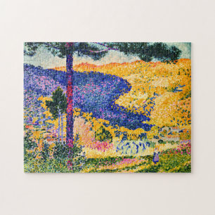  Vallei met Fir schilderij Legpuzzel