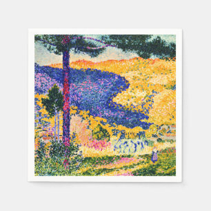  Vallei met Fir schilderij Servet