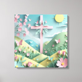 Vallei met het Kruis Kunstprint Canvas Afdruk