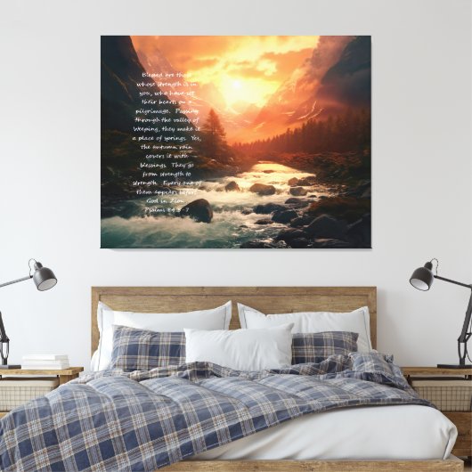 Vallei van Baca Canvas Print (Insitu (Slaapkamer))