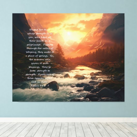 Vallei van Baca Canvas Print (Insitu (Houten vloer))