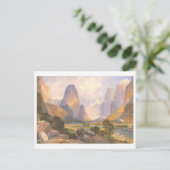 Vallei van Bubbling Waters  Prang Lithograph Briefkaart (Staand voorkant)