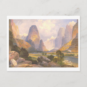 Vallei van Bubbling Waters  Prang Lithograph Briefkaart