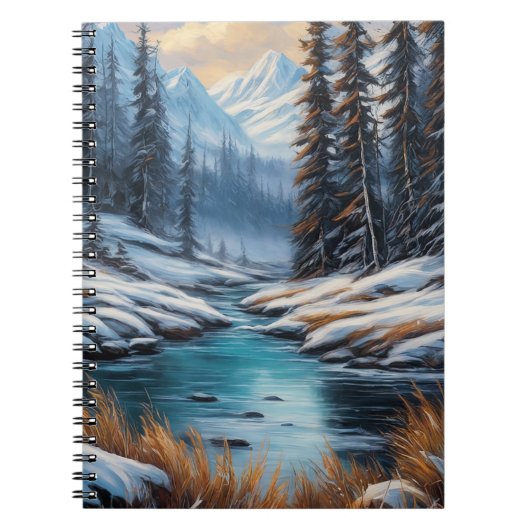 Vallei van Crystal Winter Notitieboek (Voorkant)