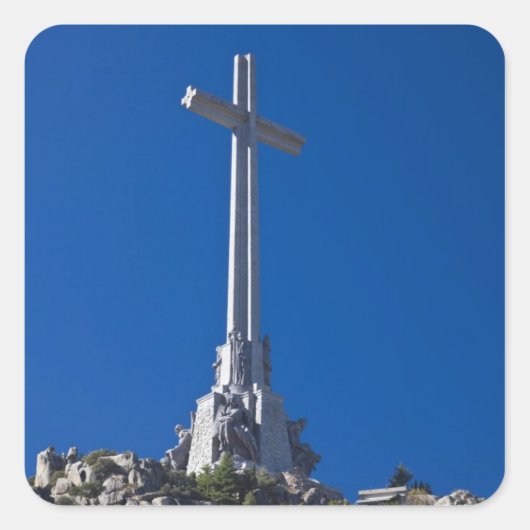 Vallei van de gevallenen, monument vierkante sticker (Voorkant)