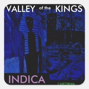 VALLEI VAN DE KONINGEN INDICA VIERKANTE STICKER