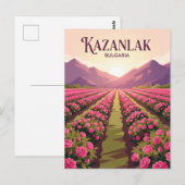 Vallei van de Rozen Bulgarije Briefkaart (Voorkant / Achterkant)