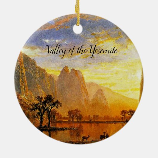 Vallei van de Yosemite, beeldende kunst, Keramisch Ornament (Achterkant)