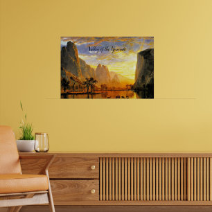 Vallei van de Yosemite, beeldende kunst, Poster