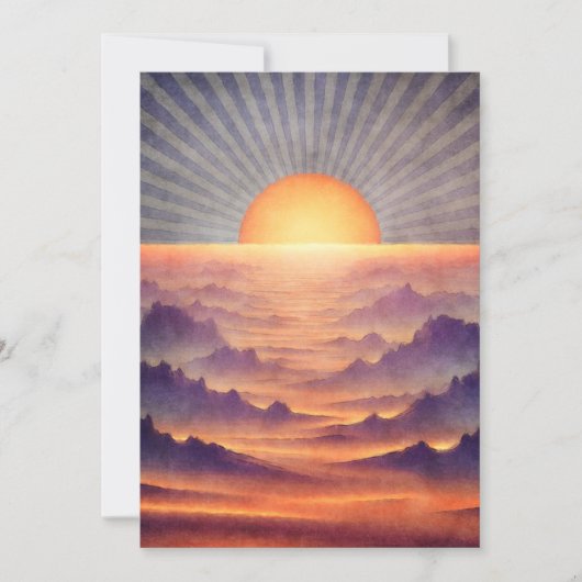 Vallei van de zon feestdagenkaart (Voorkant)