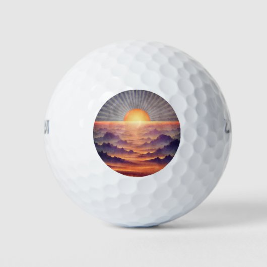 Vallei van de zon golfballen (Voorkant)
