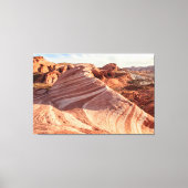 Vallei van Fire Wave Rock Canvas Afdruk (Voorkant)
