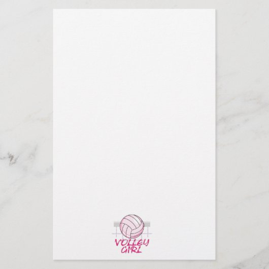 vallei volley meisje volleybal ontwerp briefpapier (Voorkant)
