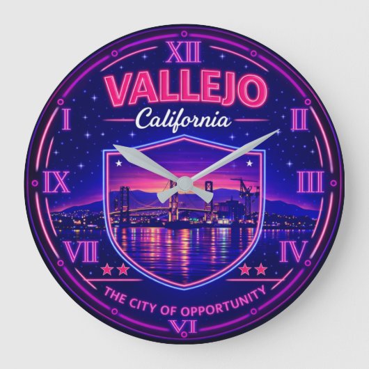 Vallejo California Waterfront Bridge Grote Klok (Voorkant)