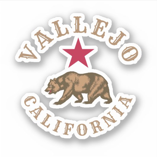 Vallejo, Californië Sticker (Voorkant)