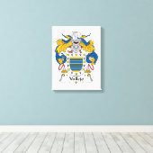 Vallejo Family Crest Canvas Afdruk (Insitu (Houten vloer))