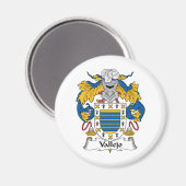 Vallejo Family Crest Magneet (Voorkant / Achterkant)