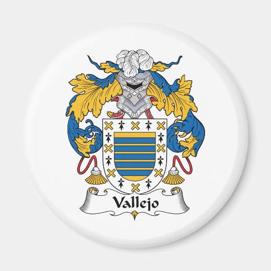 Vallejo Family Crest Magneet (Voorkant)