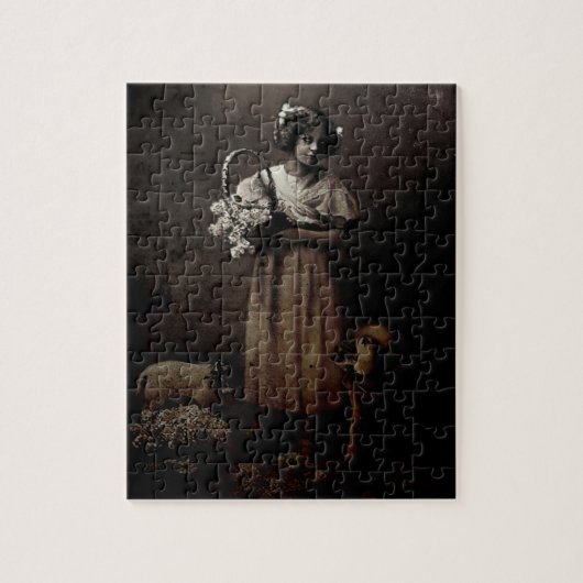 Vallen als lammeren naar het slachten legpuzzel (Verticaal)