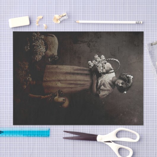 Vallen als lammeren naar het slachten tissuepapier (Craft)