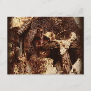 Vallen binnen gebonden briefkaart