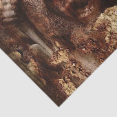 Vallen binnen gebonden tissuepapier (Detail)