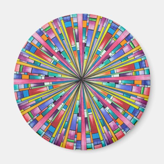 Vallen binnen ronde magneet (Voorkant)