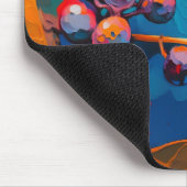 Vallen bladeren en bessen. Abstracte herfstbloemen Muismat (Hoek)