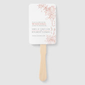 Vallen bladeren en bessen lijnprogramma voor bruil handwaaier (Voorkant)