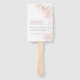 Vallen bladeren en bessen lijnprogramma voor bruil handwaaier