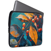 Vallen bladeren en rowan berry. Natuur herfstbloem Laptop Sleeve (Voorkant Rechts)