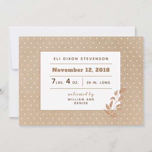 Vallen bladeren "Herfst in liefde" Aankondiging ge (Achterkant)