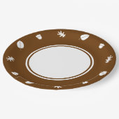 Vallen bladeren in Bord met chocolaatpapier (Gekanteld)