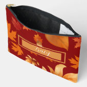 Vallen bladeren in rood sinaasappel & goud  op maa etui (Open)