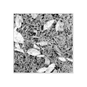 Vallen bladeren op de grond rubberstempel (Afrduk)