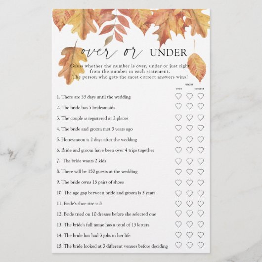 Vallen bladeren - Over of onder vrijgezellenfeest  (Voorkant)