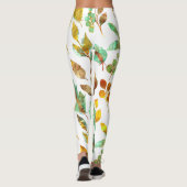 Vallen bladeren Patroon Leggings (Achterkant)
