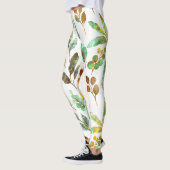 Vallen bladeren Patroon Leggings (Links)