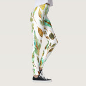 Vallen bladeren Patroon Leggings (Rechts)