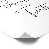 Vallen bladeren - snoep en trakteert baby shower p poster (Hoek)