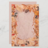 Vallen bladeren, stengels, zaadjes worden geel & s briefpapier (Voorkant / Achterkant)